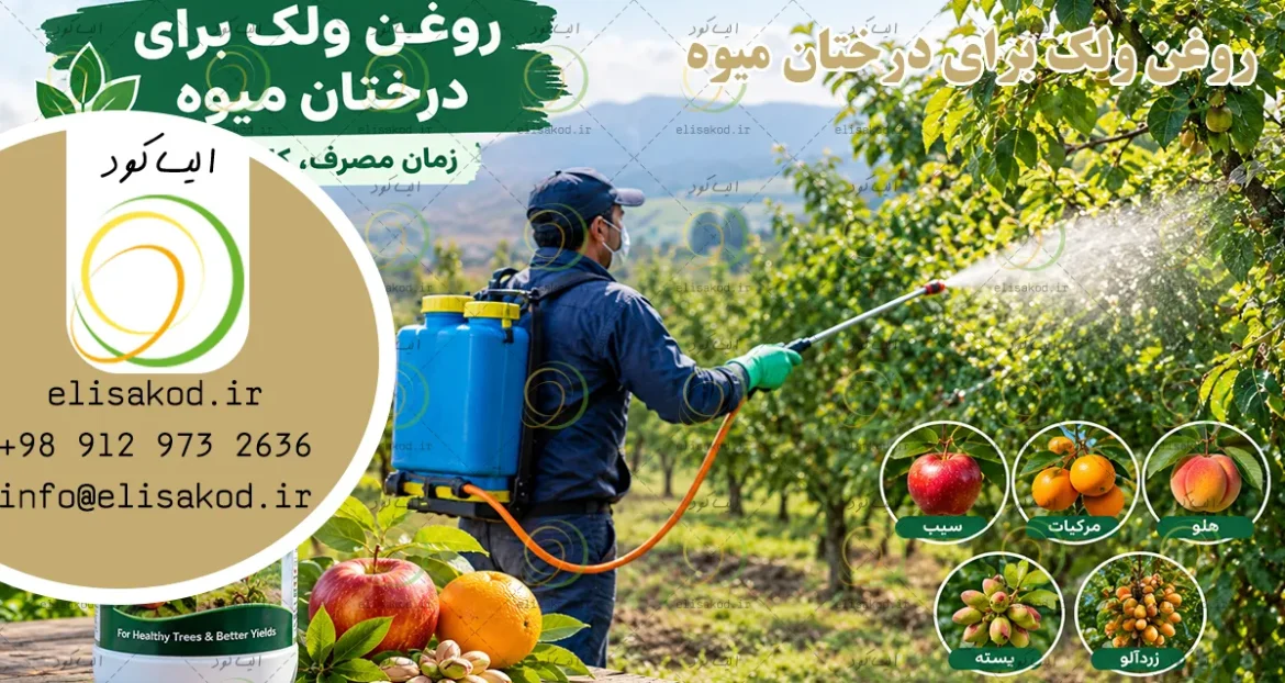 روغن ولک برای درختان میوه؛ زمان مصرف و نکات مهم